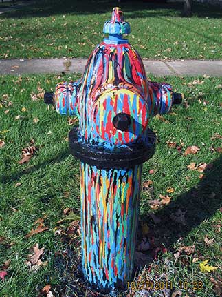 Paint Drippings - Vermont and Yale